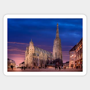 St. Stephen's Cathedral or Stephansdom in Vienna, Austria Sticker